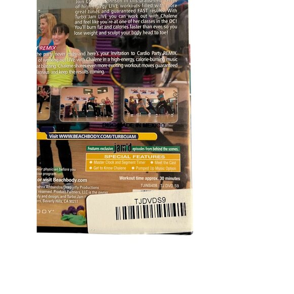 Turbo Jam Live Cardio Party Remix 2005 DVD Fitness Chalene Johnson New Sealed - Picture 2 of 4